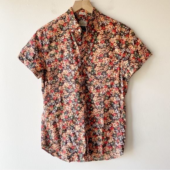 J. Crew Other - j crew short sleeve secret wash shirt in springfield floral size s small